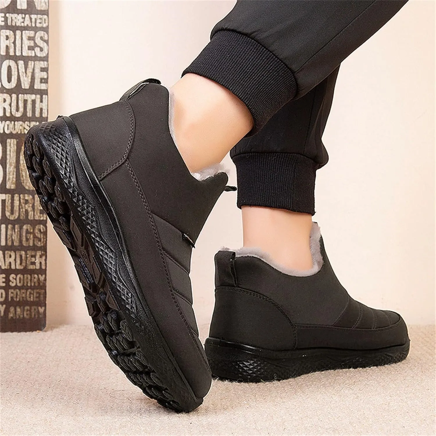 Snow Boots for Men, Waterproof Snow Boots Cold Weather Warm Boots Lightweight Hiking Boot Work Boots for Women
