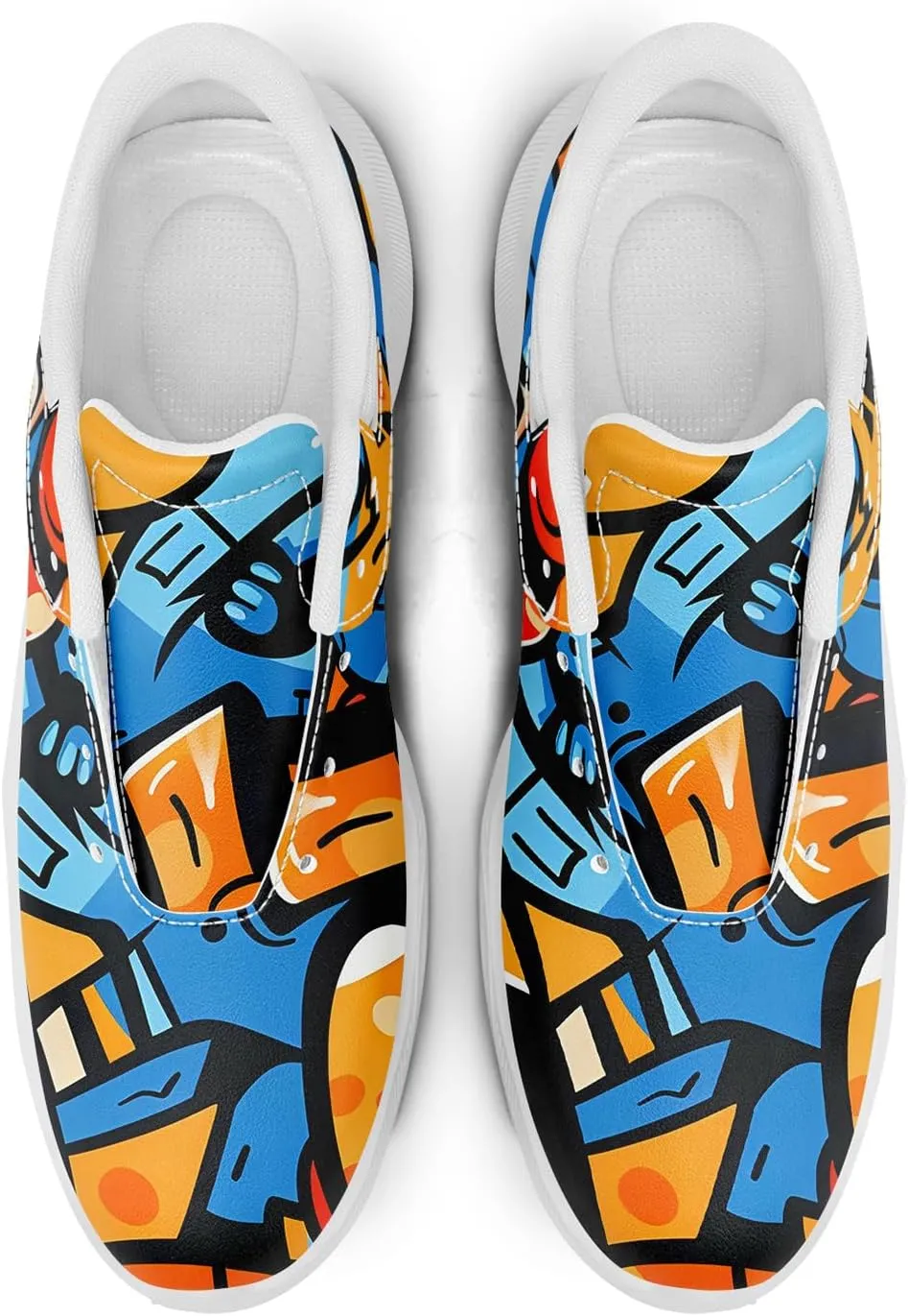 Spikeless Golf Shoes for Men, Women's Breathable Abstract Art Non-Slip Sports Walking Shoes with Air-Outer Golf Sneakers