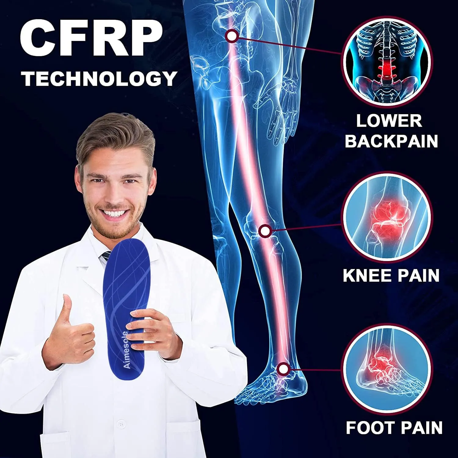 (Standing All Day) Heavy Duty Support Plantar Fasciitis Insoles Arch Support Shoe Inserts Men Women Orthotics Gel Running Insoles for High Arch Pronation Metatarsalgia