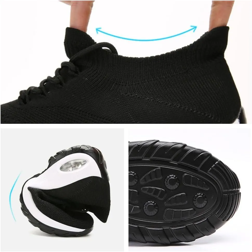 Stretch Cushion Slip-On Walking Shoes for Women  Stretch Slip-On Sneakers with Arch Support, Cushioned & Breathable for All-Day Wear