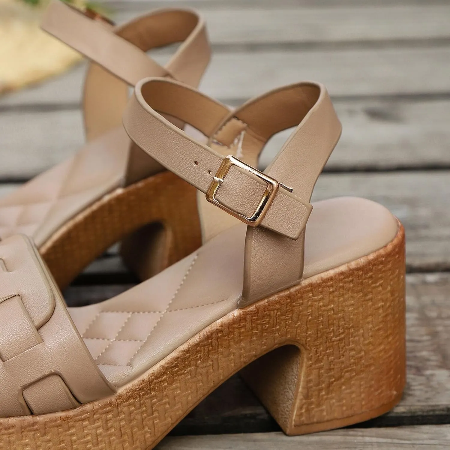 Stylish Women's Sandals for Summer Comfortable High Heeled Design Perfect for Casual Beach School and Parties