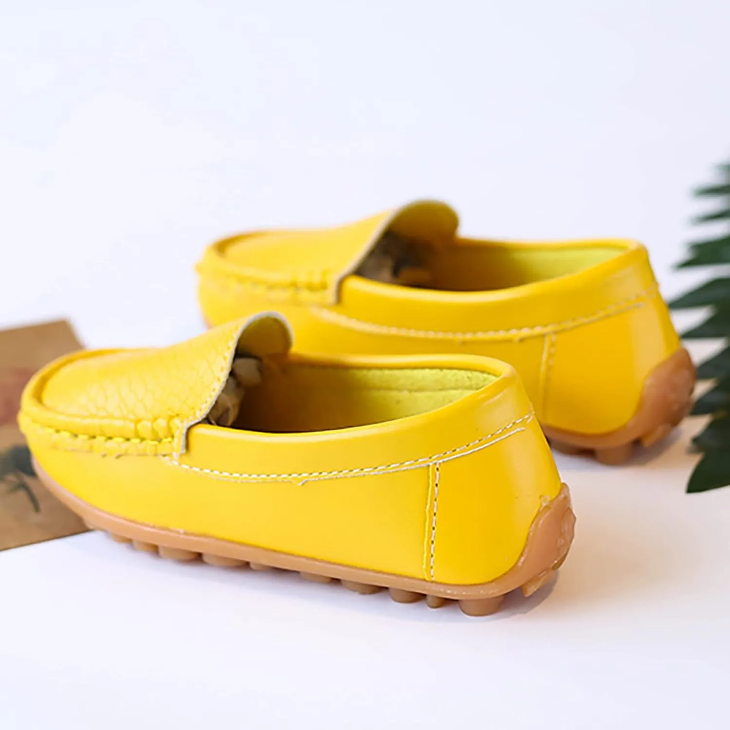 Toddler Little Kid Boys Girls Soft Slip On Loafers Dress Flat Shoes Boat Shoes Casual Shoes Girls Black Dress