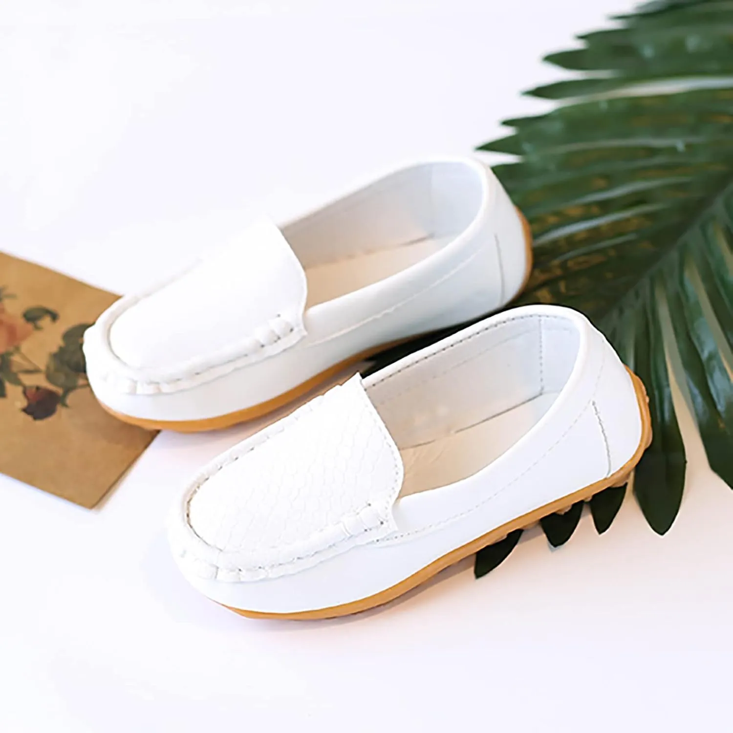 Toddler Little Kid Boys Girls Soft Slip On Loafers Dress Flat Shoes Boat Shoes Casual Shoes Girls Summer Shoes