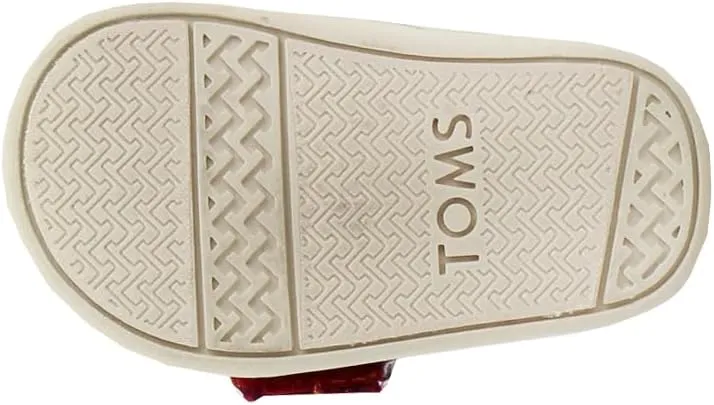 TOMS Toddler Boys Alpargata Slip On Casual Shoes - Red