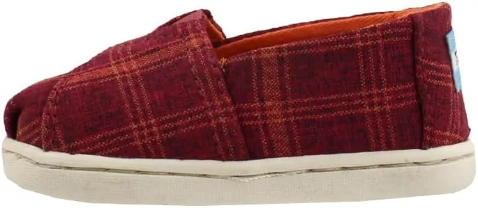 TOMS Toddler Boys Alpargata Slip On Casual Shoes - Red