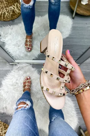 Trance Studded Heeled Sandals - FINAL SALE