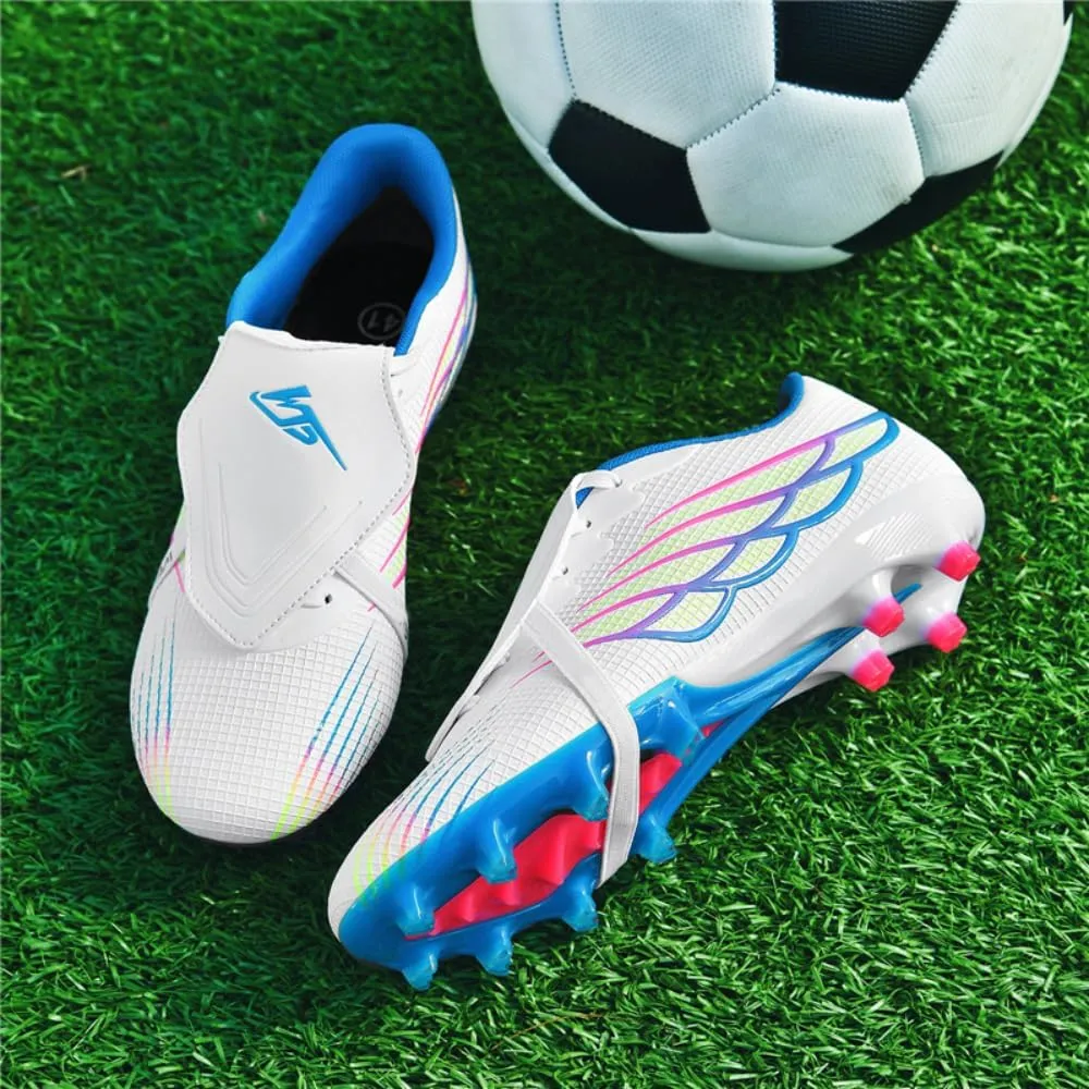 Unisex Retro Soccer Cleats Football Shoes,TF/AG Studs for Indoor/Outdoor Training, Lacrosse, Baseball Premium Leather,Mens Soccer Shoes