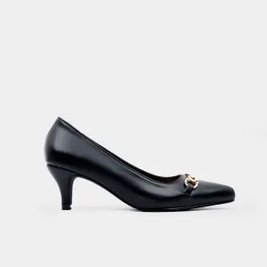 Vilma Pointed Toe Pumps (Black)