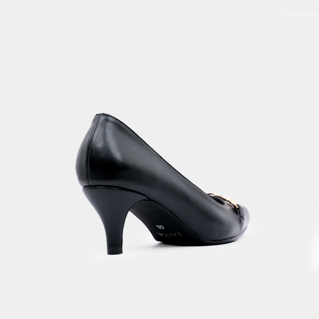 Vilma Pointed Toe Pumps (Black)