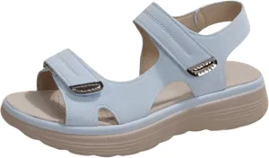 Walking Sandals for Women Arch Support Dressy Comfortable Orthopedic Sandals Soft Cushion Foam Sport Sandal Wide Width Dress Shoes Recovery Athletic Travel Summer Shoes
