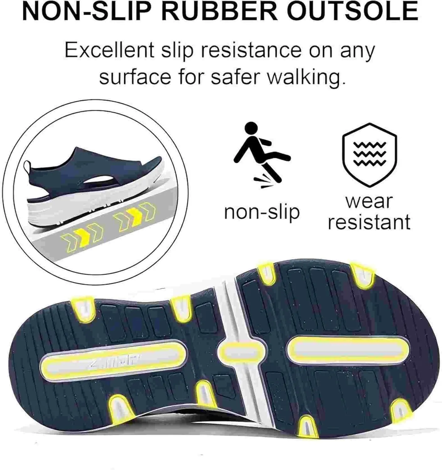 Walking Sandals Women Comfort Arch Support Orthotic Comfortable Sandals Non-slip Casual Open Toe Sport Sandals