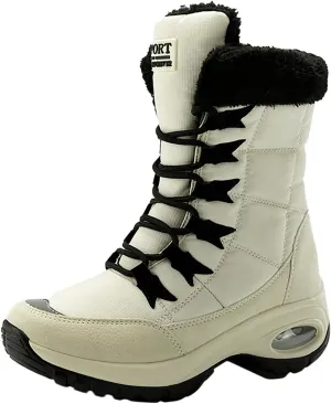 Winter Boots for Women Snow Boots for Women Padded Warm Shoes Outdoor Non-Slip Snow Boots Sneakers Casual Shoes