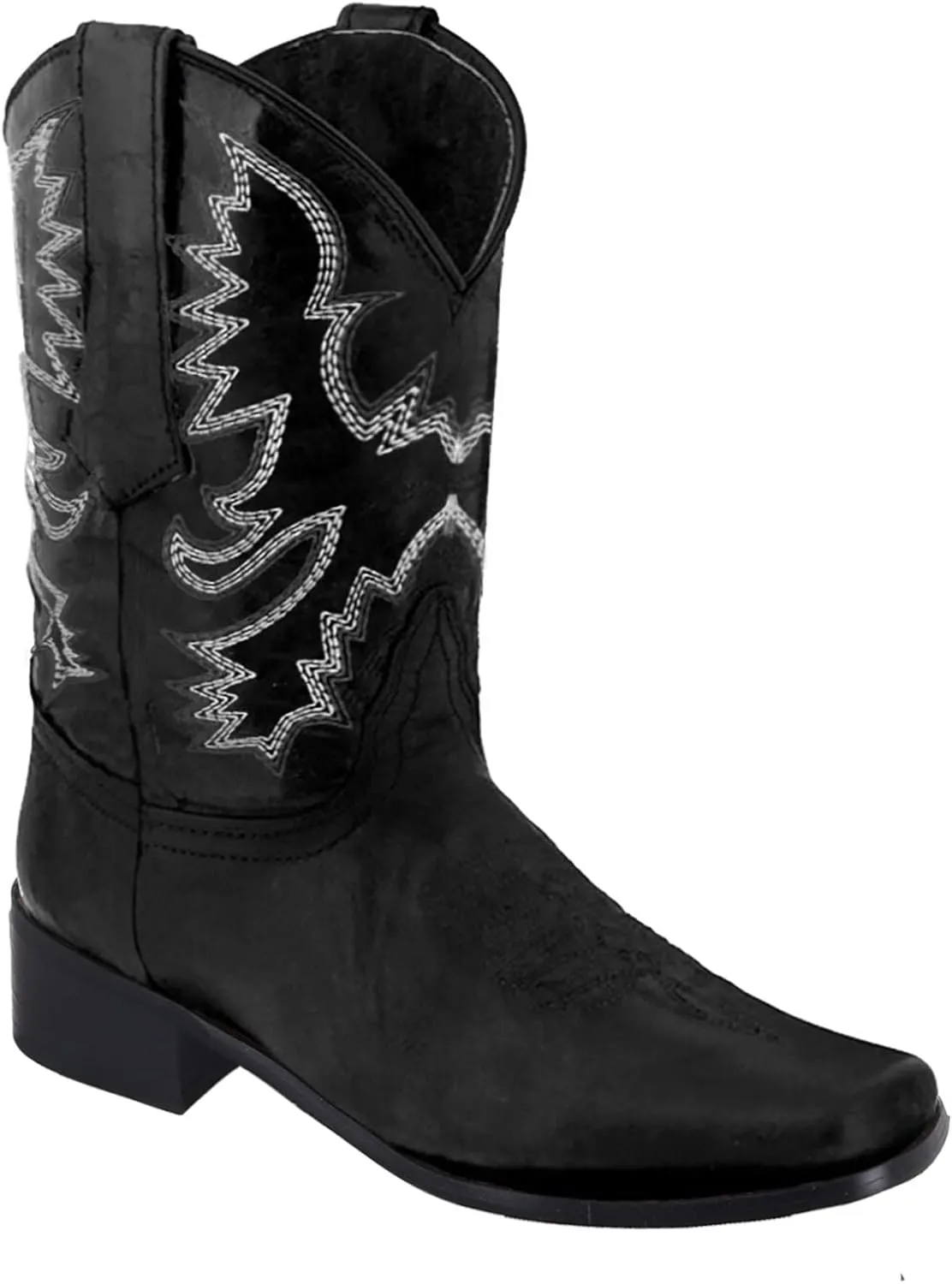 Women Western Cowgirl Mid Calf Booties Low Heel Cowboy Boots for Women Western Cowboy Boots Embroidered Cowgirl Boots