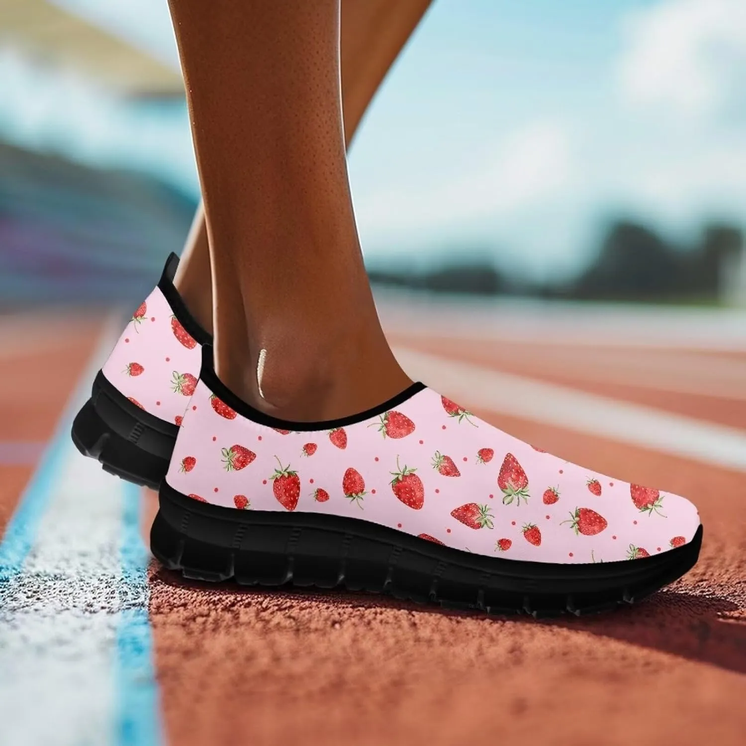 Womens Casual Shoes Canvas Shoes Low Top Fashion Sneakers Slip on Walking ShoeBlack Sole