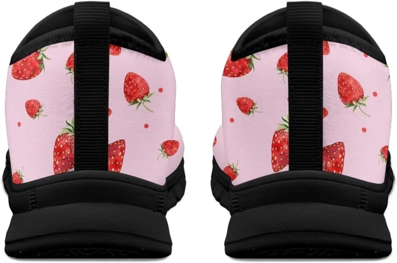 Womens Casual Shoes Canvas Shoes Low Top Fashion Sneakers Slip on Walking ShoeBlack Sole
