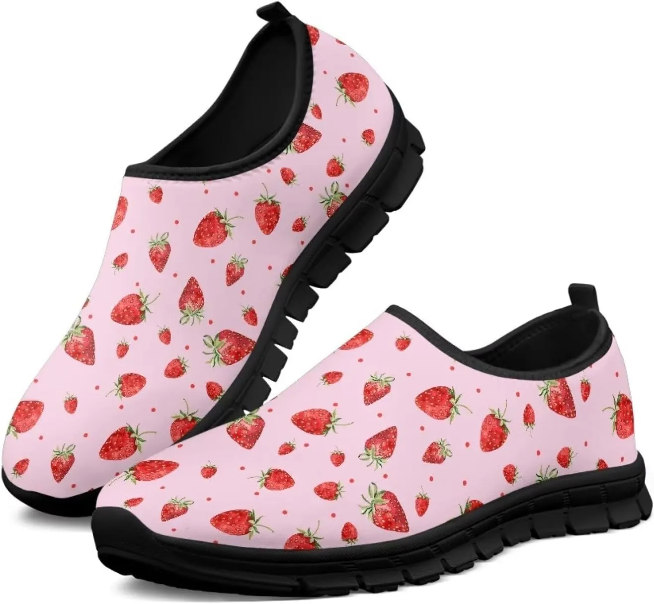 Womens Casual Shoes Canvas Shoes Low Top Fashion Sneakers Slip on Walking ShoeBlack Sole