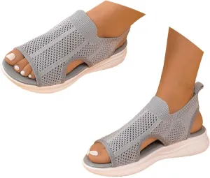 Women's Orthopedic Hiking Sandals with Arch Support - Breathable Sandal Non-Slip Sole for Plantar Fasciitis, Summer Outdoor Casual Beach Walking Shoes