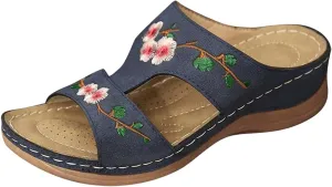 WomenS Orthopedic Sandals Orthotic Women Wedge Heel Sandals Shose Woman Sandals Orthopedic Summer House Slippers for Women Arch Support Linen Indoor Shoes Womens Shoes Orthopedic Support Dressy