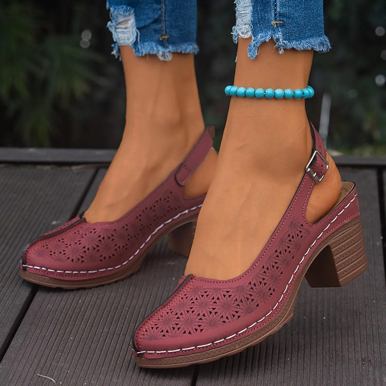 Womens Platform Sandals Open Toe Ankle Strap Chunky Block High Heeled Sandal Dressy Summer Casual Breathable Pump Sandals Shoes