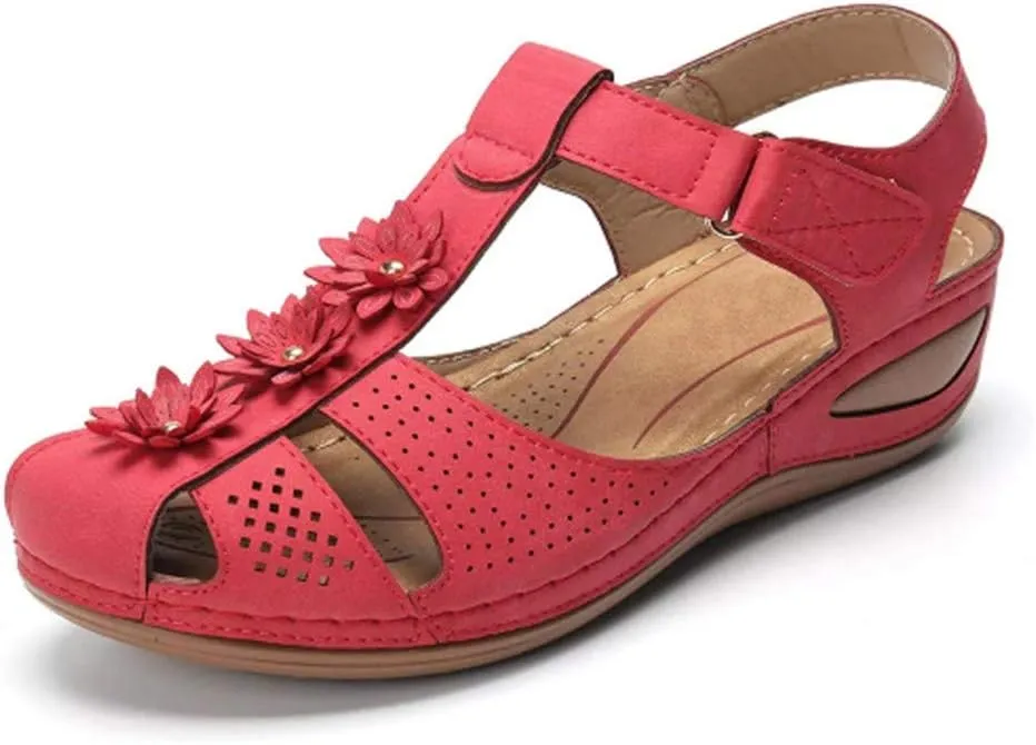 Womens Recovery Sandals Orthotic Arch Support Comfortable Plantar Fasciitis Support Sport Slides Thick Cushion Reduces Stress on Feet Joints Back
