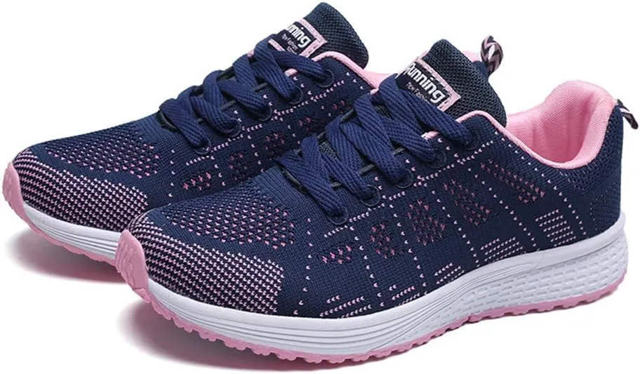 Womens Sneakers Air Cushion Running Shoes Lace Up Slip On Shoes Women Lightweight Casual Shoes for Fall Fashion Sneakers Slip On Tennis Shoe Trainers Shoe