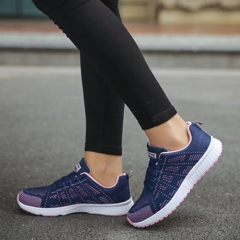 Womens Sneakers Air Cushion Running Shoes Lace Up Slip On Shoes Women Lightweight Casual Shoes for Fall Fashion Sneakers Slip On Tennis Shoe Trainers Shoe