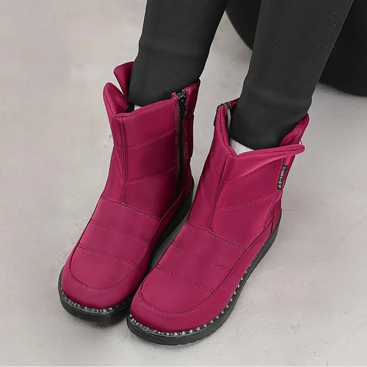 Women's Snow Boots Size 9 Women Snow Boots Size 10.5 Botas Para Mujer De Invierno Fuzzy Boots Y2K Womens Winter Duck Boots Waterproof Deals Cheap