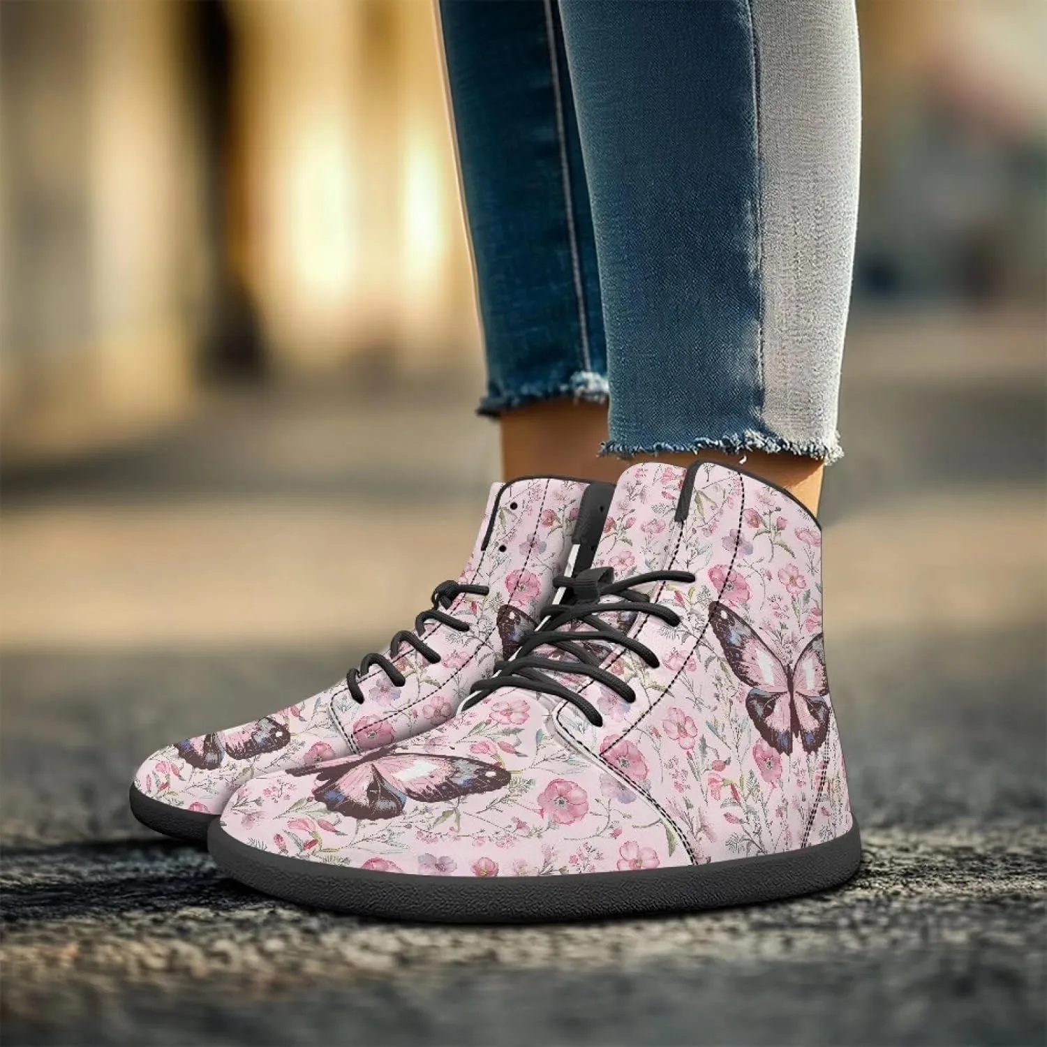 Womens Winter Hiking Boots Wide Toe Box Warm Snow Boots Minimalist Barefoot Boots Non-Slip Ankle Booties